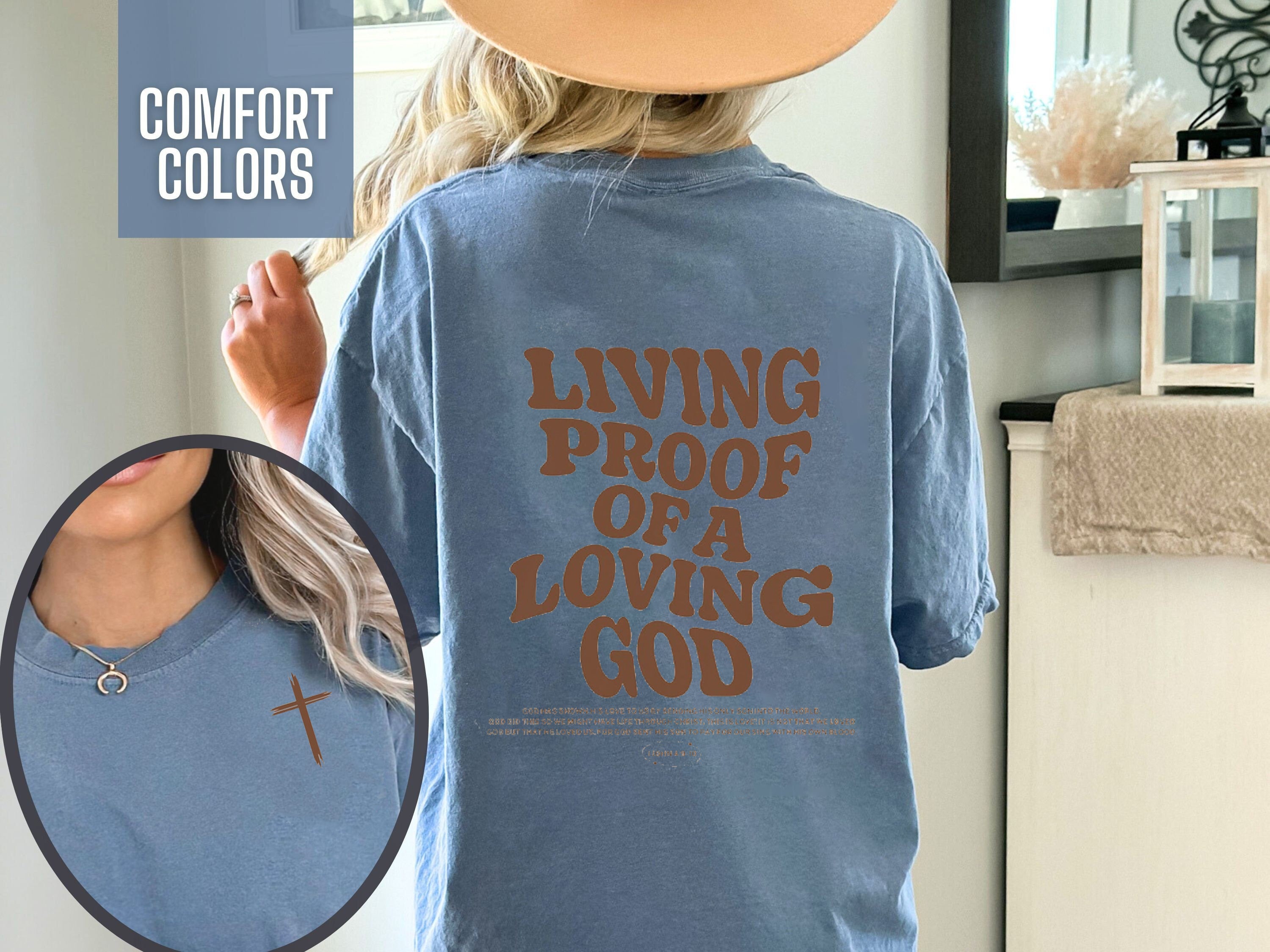 Aesthetic Christian Comfort Colors® Shirt For Men Christian Apparel Brown Jesus T-Shirt Christian Streetwear Clothing Bible Verse T Shirt Christian Men Gift